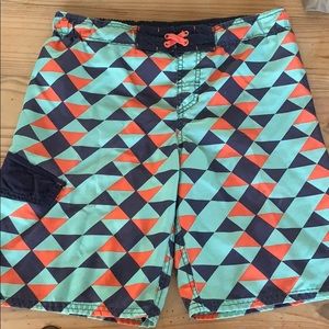 Graphic Design Blue Bathing Suite